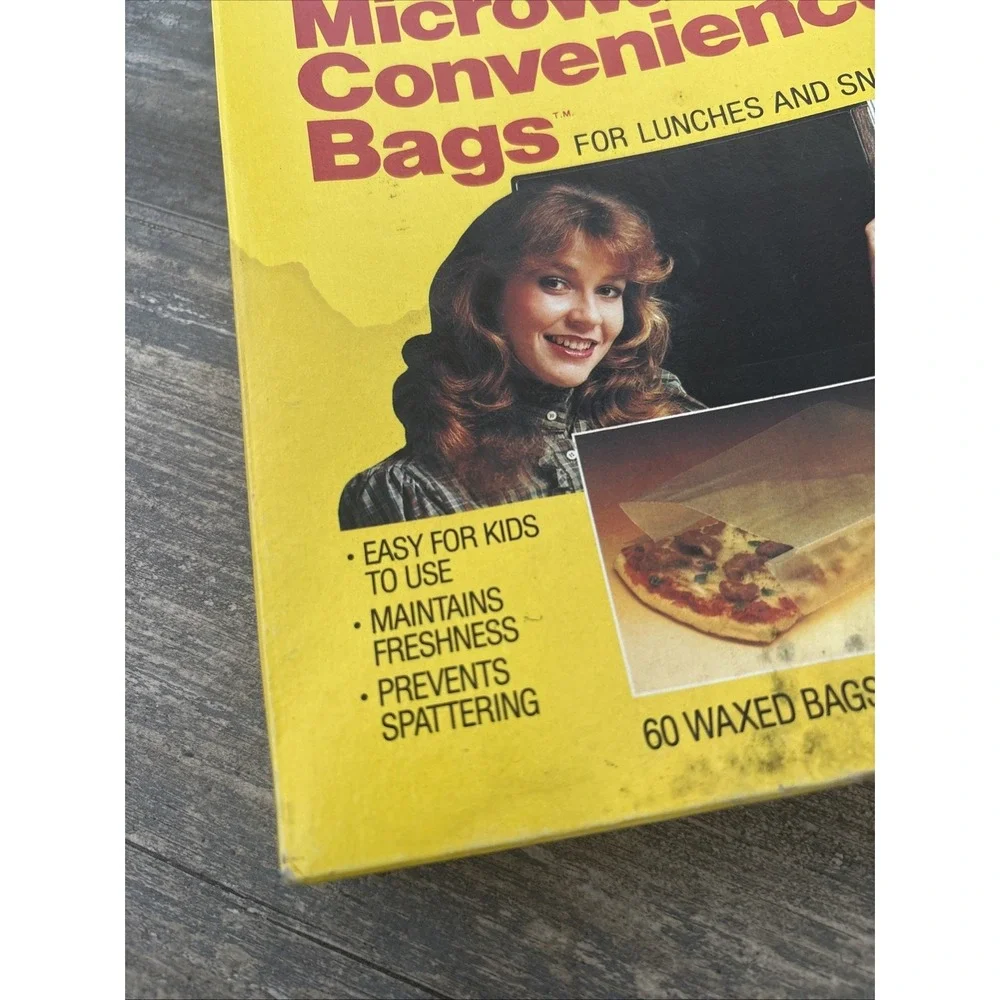 Vtg WAXTEX Waxed Microwave‎ Convenience Bags NOS Prop 60ct 7 13/16